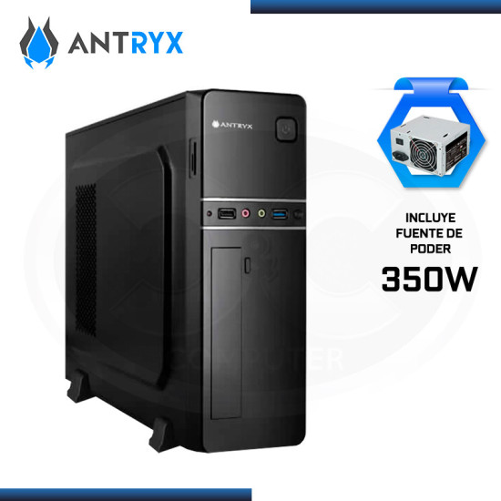 CASE ANTRYX XS-110 MICRO SLIM XTREME BLACK CON FUENTE 350W USB 3.0/USB 2.0