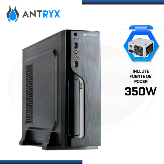 CASE ANTRYX XS-120 MICRO SLIM XTREME BLACK CON FUENTE 350W USB 3.0/USB 2.0