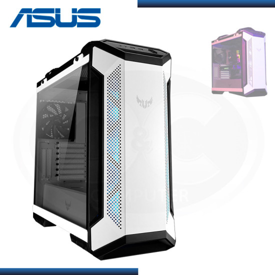 CASE ASUS TUF GAMING GT501 RGB WHITE SIN FUENTE VIDRIO TEMPLADO USB 3.1