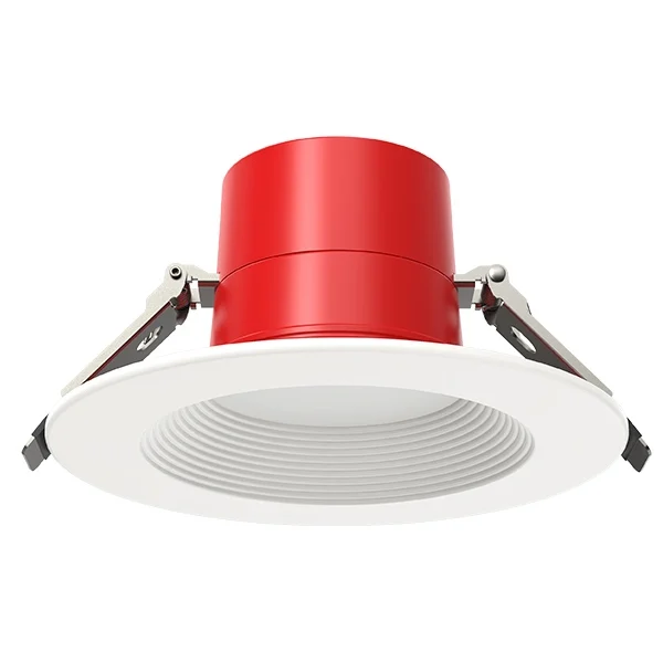 Luz descendente comercial con clasificación contra incendios, serie DL216BK