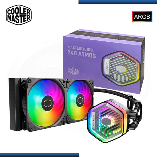 COOLER MASTER MASTERLIQUID 240 ATMOS ARGB REFRIGERACION LIQUIDO AMD/INTEL (PN:MLX-D24M-A25PZ-R1)
