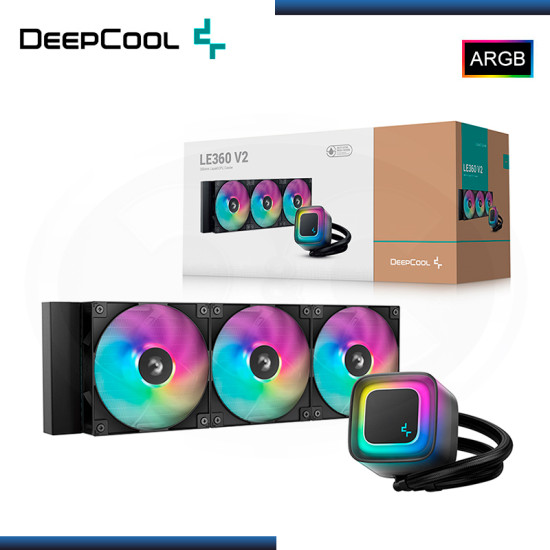DEEPCOOL LE360 V2 ARGB BLACK REFRIGERACION LIQUIDO AMD/INTEL (PN:R-LE360-BKAMMC-G-2)