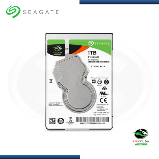 DISCO DURO 1TB SEAGATE FIRECUDA SATA3 (PN:ST1000LX015)