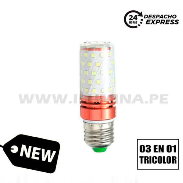 FOCO LED 6+6 TIPO SMD 12W TRICOLOR