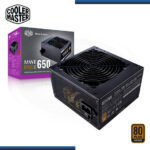 FUENTE COOLER MASTER MWE 650W V2 80 PLUS BRONZE 230V (PN:MPE-6501-ACABW-BUS)