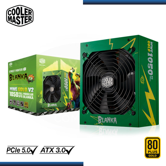 FUENTE COOLER MASTER MWE GOLD V2 1050W FULL MODULAR SF6 BLANKA 80 PLUS GOLD (PN:MPE-A501-AFCAG-3VUS)