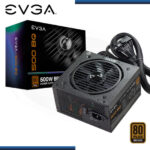 FUENTE EVGA 500 BQ 500W 80 PLUS BRONZE SEMI MODULAR (PN:110-BQ-0500-K1)