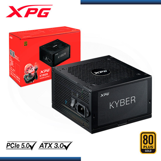 FUENTE XPG KYBER 850W BLACK 80 PLUS GOLD (PN:75261266)