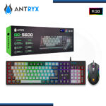 KIT ANTRYX GC-5600 RGB TECLADO MECANICO SWITCH BLUE + MOUSE (PN:AGC-5600KBL-SP)