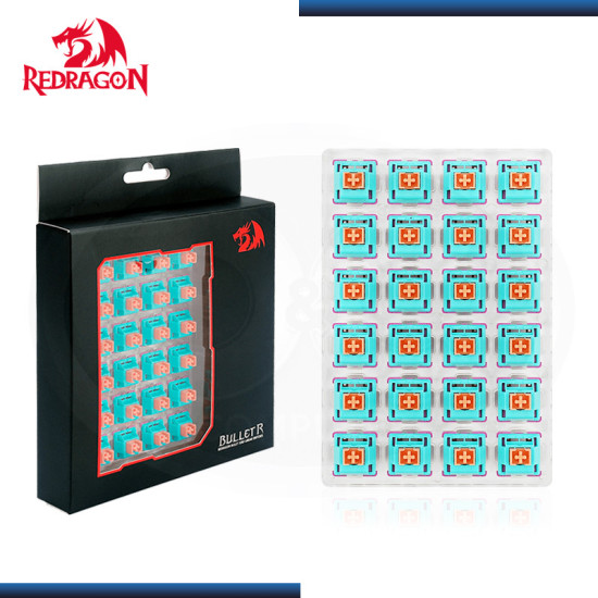 KIT REDRAGON A113R BULLET-R 24 SWITCH RED MECANICO (PN:6950376707796)
