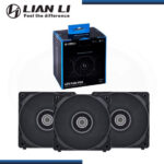 LIAN LI UNI FAN P28 BLACK (PACKx3) 120MM COOLER PARA CASE CON CONTROLADOR (PN:UF-P28120-3B)