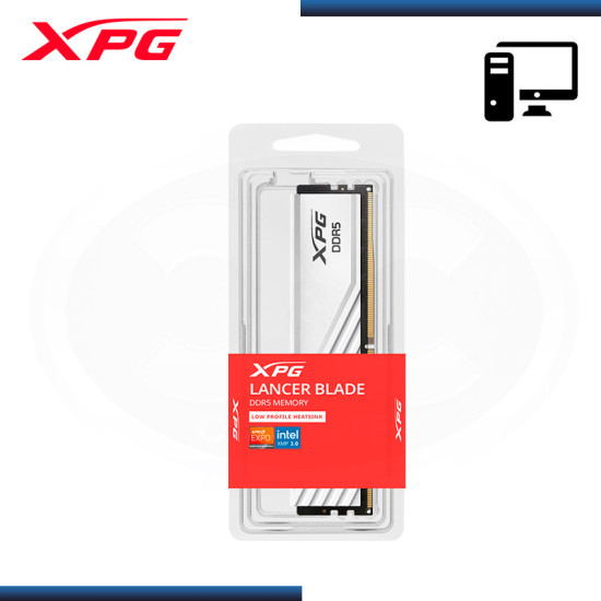 MEMORIA 16GB DDR5 XPG LANCER BLADE WHITE BUS 5600MHz (PN:AX5U5600C4616G-SLABWH)