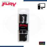 MEMORIA 8GB DDR5 KINGSTON FURY BEAST BLACK BUS 5600MHz (PN:KF556C40BBA-8)
