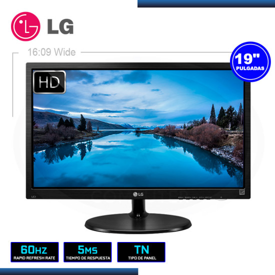 MONITOR LED 19″ LG 19M38H-B 1366×768 HDMI VGA 5MS/60Hz