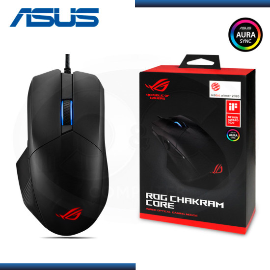 MOUSE ASUS ROG CHAKRAM CORE P511 RGB USB BLACK (PN:90MP01T0-BMUA00)