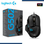 MOUSE LOGITECH G G502 HERO LIGHTSYNC RGB GAMING USB BLACK (PN:910-005469)
