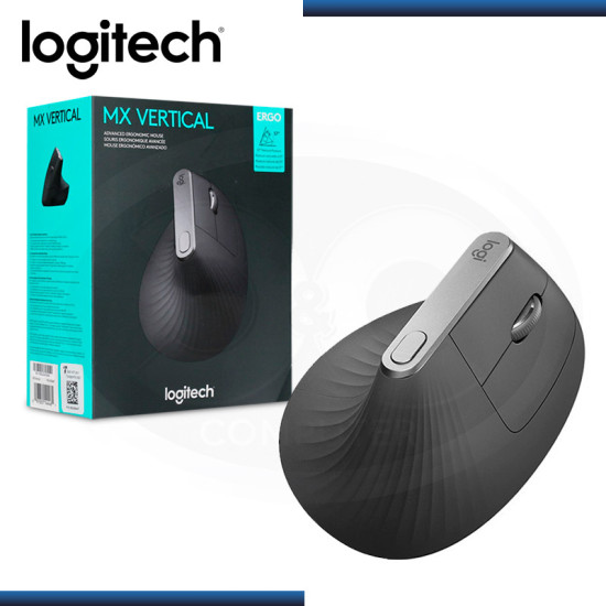 MOUSE LOGITECH MX VERTICAL ERGONOMICO BLUETOOH USB BLACK (PN:910-005447)
