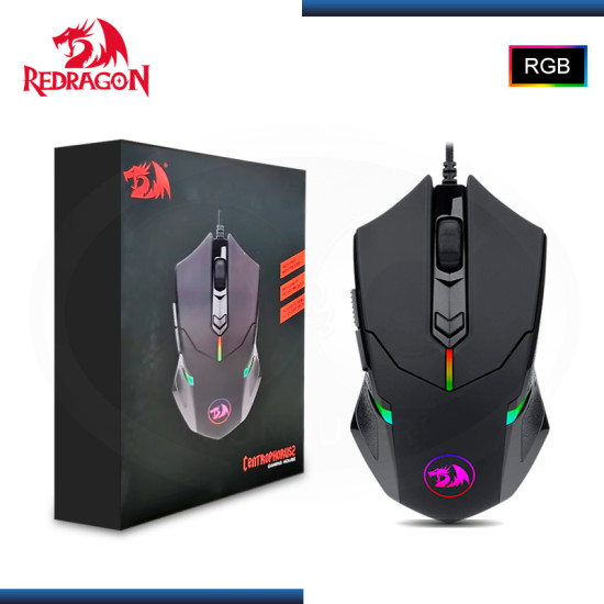 MOUSE REDRAGON CENTROPHORUS M601RGB 7200 DPI BLACK USB