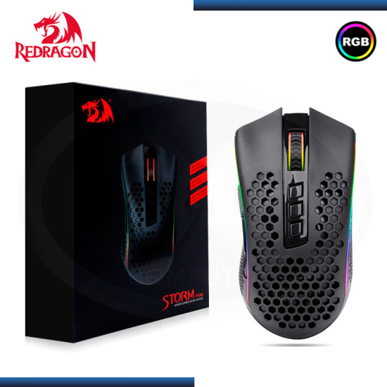 MOUSE REDRAGON STORM PRO M808-KS RGB WIRELESS 16,000 DPI