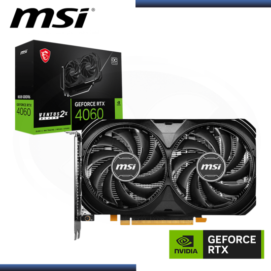 MSI GEFORCE RTX 4060 8GB GDDR6 128BITS VENTUS 2X OC EDITION (PN:912-V516-012)