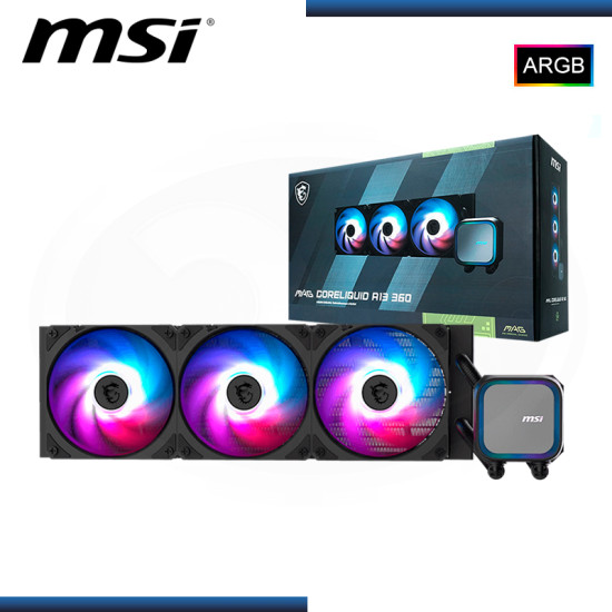 MSI MAG CORELIQUID A13 360 ARGB REFRIGERACION LIQUIDO AMD/INTEL (PN:306-7ZWDA11-L80)