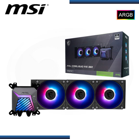 MSI MAG CORELIQUID A15 360 ARGB REFRIGERACION LIQUIDO AMD/INTEL (PN:306-7ZW9A11-L80)