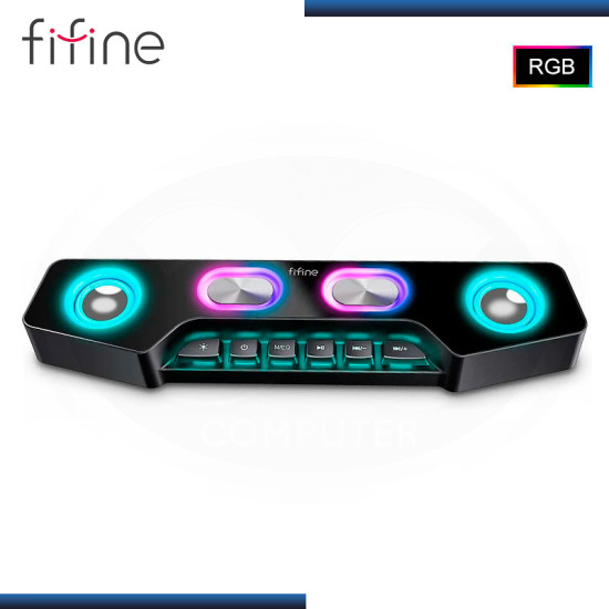 PARLANTE FIFINE AMPLIGAME A16 RGB (10W) 4 ALTAVOCES CONECTIVIDAD USB-C BLUETOOH 5.1 BATERIA RECARGABLE