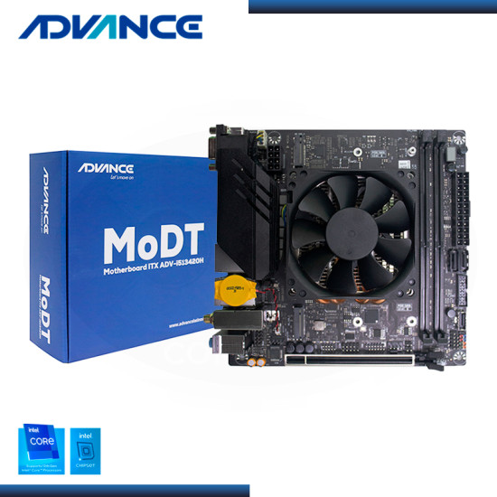 PLACA ADVANCE ITX MODT DDR4 LGA1700 + PROCESADOR INTEL CORE i5-13420H 3.40/4.60GHz INCORPORADO