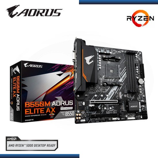 PLACA AORUS B550M ELITE AX WIFI AMD RYZEN AM4 DDR4