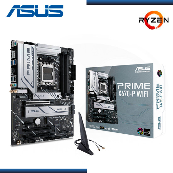 PLACA ASUS PRIME X670-P WIFI AMD RYZEN DDR5 AM5 (PN:90MB1BV0-M0EAY0)