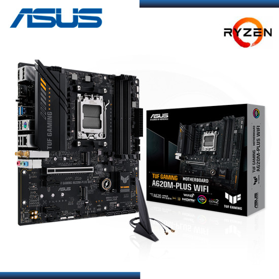 PLACA ASUS TUF GAMING A620M-PLUS WIFI AMD RYZEN DDR5 AM5 (PN:90MB1F00-M0AAY0)