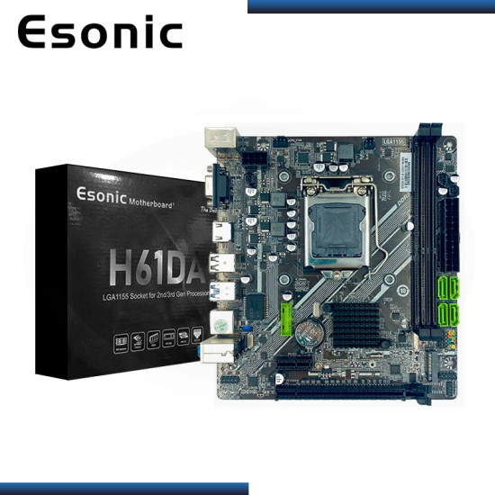 PLACA ESONIC H61DA DDR3 LGA 1155 2DA & 3ERA GENERACION