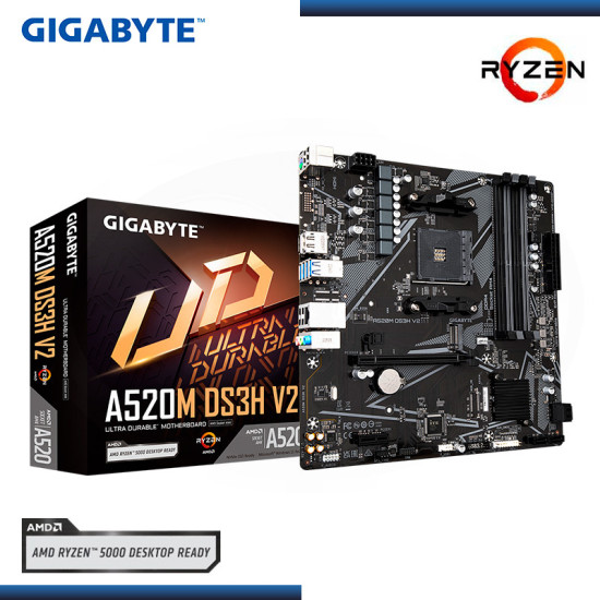 PLACA GIGABYTE A520M-DS3H V2 AMD RYZEN DDR4 AM4