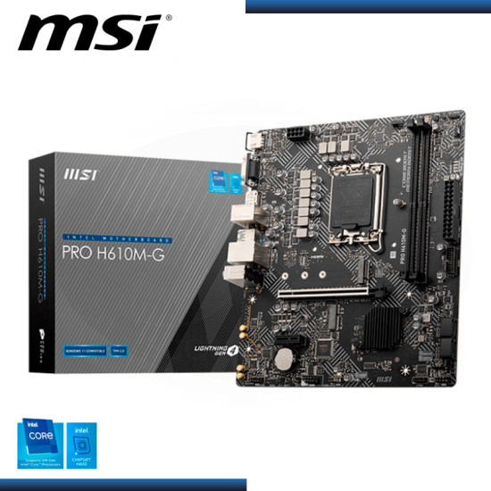 PLACA MSI PRO H610M-G DDR5 LGA 1700