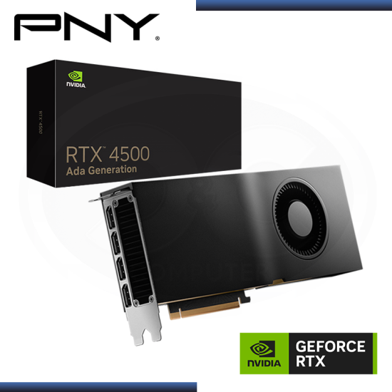 PNY NVIDIA QUADRO RTX 4500 ADA GENERATION 24GB GDDR6 192BITS (PN:VCNRTX4500ADA-PB)