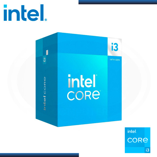 PROCESADOR INTEL CORE I3-14100F 3.50GHZ/4.70GHZ 12MB 4 CORE LGA1700 (PN:BX8071514100F)