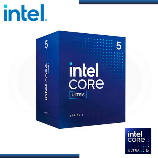 PROCESADOR INTEL CORE ULTRA I5 225 3.30GHZ/4.90GHZ 20MB 10 CORE LGA 1851 (PN:BX80768225)