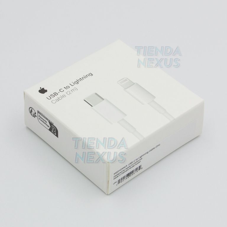 Cable USB a Lightning 2m para iPhone