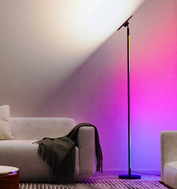 Lámpara de pie de ambiente inteligente