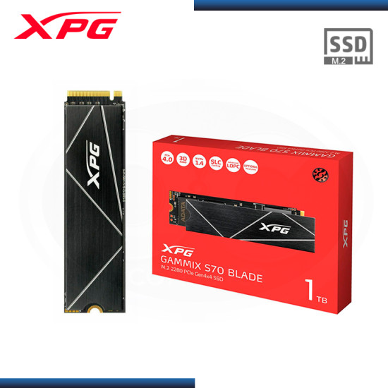 SSD 1TB XPG GAMMIX S70 BLADE NVME PCIe GEN 4×4 (PN:AGAMMIXS70B-1T-CS)