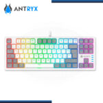 TECLADO ANTRYX MK840L TKL MECANICO WHITE GRAY SWITCH RED ESPAÑOL (PN:AMK-CS840LWGRE-SP)