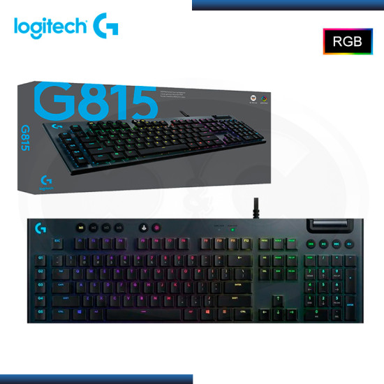 TECLADO LOGITECH G G815 RGB LIGHTSYNC MECÁNICO MULTIMEDIA (PN:920-008984)