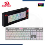 TECLADO REDRAGON HORUS FS WHITE RGB WIRELESS SWITCH RED SP (PN:K618W-RGB-SP)