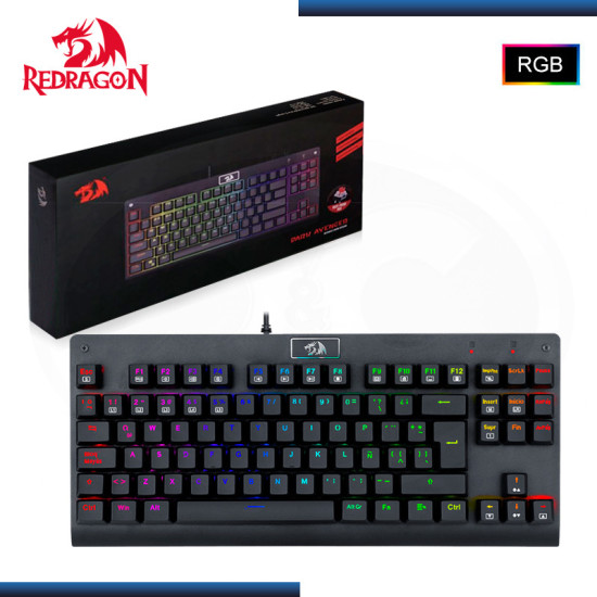 TECLADO REDRAGON K568 RGB-SP DARK AVENGER OUTEMU RED ESPAÑOL
