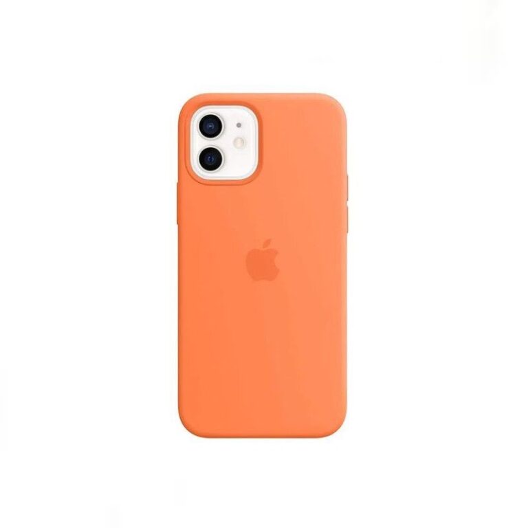 Case Silicona Para Iphone 14 Pro Max NARANJA + Mica de Vidrio