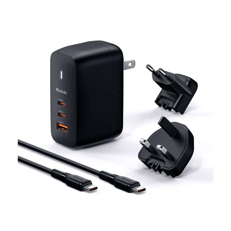 CARGADOR PARED 65W 3 PUERTOS USB-C + USB-C + USB-A PN CH-844