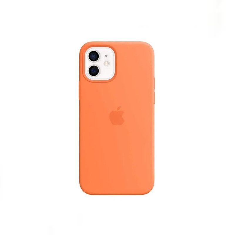 Case Silicona Para Iphone 14 Plus NARANJA + Mica de Vidrio Case Silicona Para Iphone 14 Plus NARANJA + Mica de Vidrio