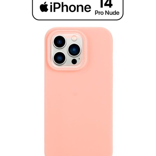 Silicone Case Para Iphone 14 Pro Nude