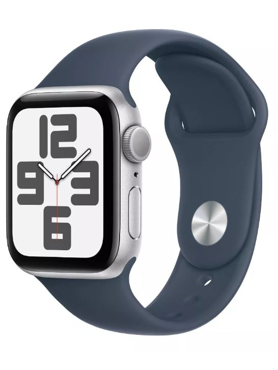 Watch SE 2024 GPS 40mm Silver Alimunium Denim Sport Band M/L