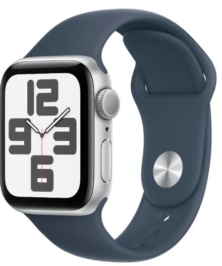 Watch SE 2024 GPS 40mm Silver Alimunium Denim Sport Band SM